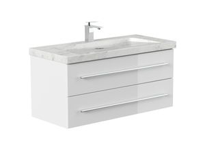 Badmöbel Marmor Carrara White YAMO