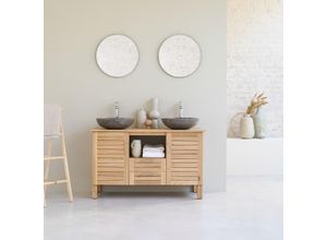 Waschbeckenunterschrank aus Eichenholz 125 Soho