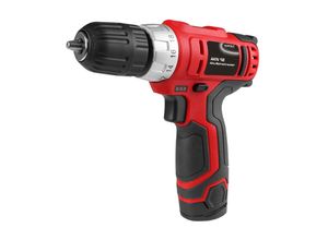 Xxxl Akkuschrauber , Rot, Schwarz, Silber , Metall, Kunststoff , ergonomisch geformter Griff , Freizeit, Heimwerken, Elektrowerkzeuge