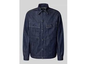 Regular Fit Jeanshemd mit Kentkragen