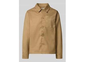 Regular Fit Hemdjacke mit Viskose-Anteil