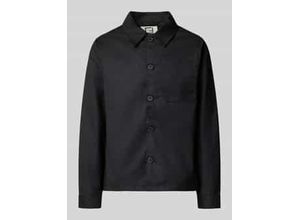Regular Fit Hemdjacke mit Viskose-Anteil