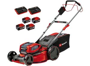 Akkurasenmäher EINHELL "Professional GP-CM 36/52 S Li BL", rot, B:52,5cm H:99cm T:164,8cm, Rasenmäher, 4 x 5,2 Ah Plus Akkus und 2 Twincharger
