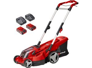 Akkurasenmäher EINHELL "Einhell Power X-Change RASARRO 36/36", rot, B:46cm H:95cm T:138,5cm, Rasenmäher, mit 2x Akku 18V/3,0Ah Plus und 2x Ladegerät