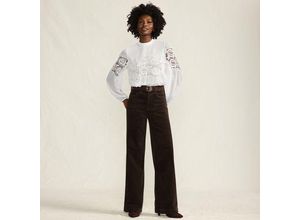 Breitcord-Hose High Waist mit weitem
