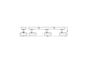 OSRAM LED-Deckenstrahler PLUTO, weiß, 3