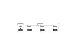 OSRAM Deckenstrahler CORK, schwarz, 3