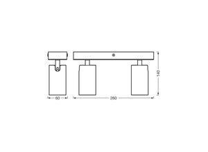 OSRAM Deckenstrahler OCTAGON, weiß, 2-flg.,