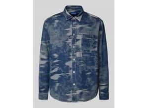 Oversized Jeanshemd aus reiner Baumwolle
