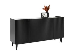 Livetastic Sideboard , Schwarz ,