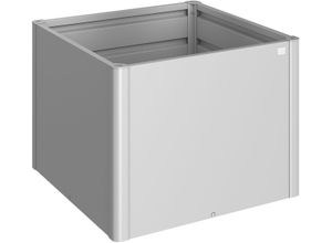 Hochbeet BIOHORT "1x1 silber-metallic", silber (silber, metallic), B:103,1cm H:77cm T:103,1cm, Stahl, Pflanzgefäße, 102x102x77 cm, extrem langlebig, aus Metall