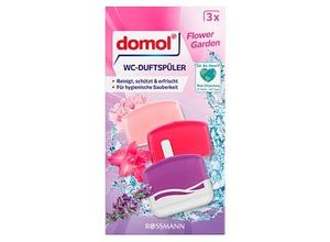 domol Flower Garden WC-Duftspüler Orchidee, Lavendel, Minze, 3x 55,0 ml