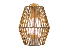 New Garden LED-AUßENLEUCHTE Sisine , Naturmaterialien , warmweiß, kaltweiß , 22.5x24.5x11.5 cm , 3-fach schaltbar , Lampen & Leuchten,