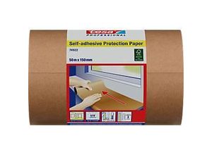 tesa® Professional Selbstklebendes Schutzpapier, chamoisgelb, 140 µm, 50 m x 150 mm, 10 Rollen