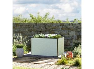 119 x 99 x 77 cm Hochbeet, Aluminium eloxiert - (GFPV00318)