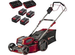 Akkurasenmäher EINHELL "Professional GP-CM 36/47 S Li BL", rot, B:53,4cm H:99,6cm T:158,7cm, Rasenmäher, 4 x 4 Ah Akku und 2 Twincharger