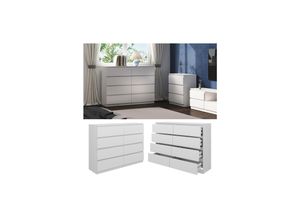 Vicco Kommode Calisto Weiß 138