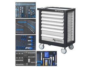 SWSTAHL Werkstattwagen, bestückt, 347-teilig Werkzeugwagen Z3705