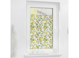 Fensterfolie LICHTBLICK ORIGINAL "Fensterfolie selbstklebend, Sichtschutz, Limone - Gelb Grün", gelb (gelb, grün), B:100cm L:130cm, Polyvinylchlorid (PVC), Fensterfolien