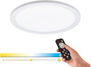 EGLO Deckenleuchte "SARSINA-A", weiß, 1, Ø 30cm H: 5cm, 1 Stk., Leuchten, Steuerung über Fernbedienung, Nachtlicht, Deckenleuchte