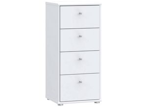 Kommode , Weiß , Holzwerkstoff