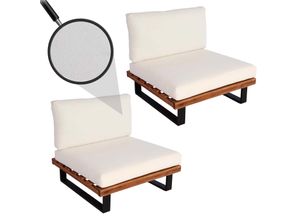2er-Set Lounge-Sessel MCW-H54, Garten-Sessel, Spun