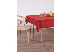 bonprix Bio Baumwoll Tischdecke, rot,