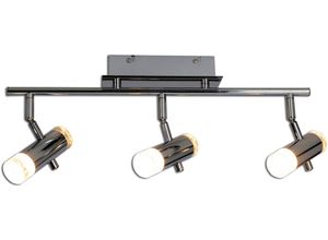NÄVE LED Deckenleuchte ""Garda"", silber (chrom, klar), 3, Ø 3,5cm H: 17cm, 1 Stk., Leuchten, Spots verstellbar, Deckenspot Deckenstrahler