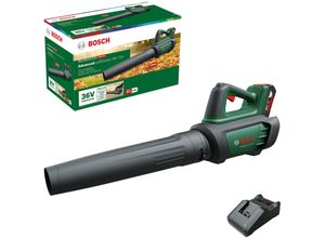 Akku-Laubbläser BOSCH HOME & GARDEN "AdvancedLeafBlower 36V-750", schwarz, B:20,1cm H:29cm L:85,1cm, Kunststoff, Laubsauger, mit Akku 36V/2,0 Ah und Ladegerät