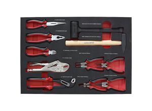 Werkzeug-Shadowboards, Zangen-/ Hammersatz, für BxT 570 x 410 mm, 11-teilig kaiserkraft