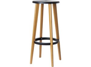 meet Barhocker WOODY, mit Holzbeinen,