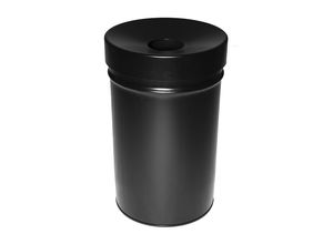 Abfallbehälter, selbstlöschend, Volumen 60 l, HxØ 630 x 392 mm, schwarz kaiserkraft