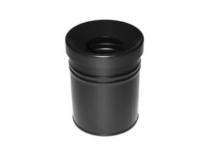 Abfallbehälter, selbstlöschend, Volumen 24 l, HxØ 370 x 295 mm, schwarz kaiserkraft