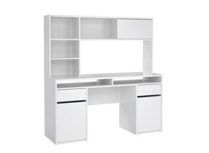 Mid.you Schreibtisch , Weiß Hochglanz