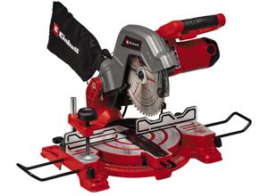 Kapp- und Gehrungssäge EINHELL "TC-MS 216", rot (rot, schwarz), B:548mm H:366mm L:638mm, Sägemaschinen