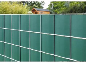 Sichtschutzstreifen GARDEN 'N' MORE "Sichtschutz-Folie", grün, Zaunelemente, Rolle für Zuschnitt, 20,5 m lang 19 cm hoch