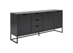 Novel Sideboard , Anthrazit, Schwarz
