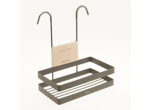 Dunkelgraue Nexio Duschkorb 29x25,5cm