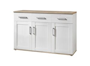 Xora Sideboard , Weiß, Lärche