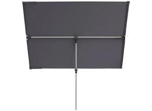 Doppler Sonnenschirm , Anthrazit, Alu , Textil , 130x180 cm , 360° drehbar, höhenverstellbar, Knickgelenk, regenabweisend, wetterfest , Sonnen- &