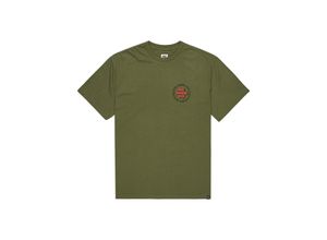 T-Shirt DC SHOES "Work Circle", Herren, Gr. L, grün (bronze grün), 75% Baumwolle, 25% Baumwolle, Shirts