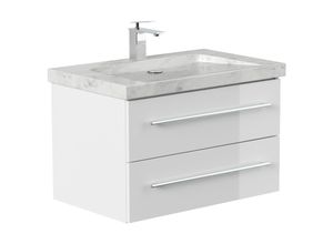 Badmöbel Marmor Carrara White YAMO