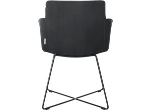 Armlehnstuhl W.SCHILLIG "jakob", schwarz (schwarz z59, anthrazit pulverbeschichtet), B:57cm H:86cm T:62cm, Chenillegewebe V34 (52% Polyester, 38% Baumwolle, 10% Polyacryl);Longlife Xtra-Leder Z59: Glattleder mit modischer Prägung. Hautstärke 0, 9 - 1, 1 mm;ROHLEDER Chenille-Flachgewebe Q2 W77 (68% Polyacryl, 32% Polyester);ROHLEDER Jacquard-Flachgewebe Q2 W60 (63% Polyester, 37% Polyacryl);Velourg