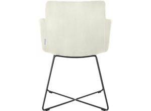 Armlehnstuhl W.SCHILLIG "jakob", weiß (weiß z59, anthrazit pulverbeschichtet), B:57cm H:86cm T:62cm, Chenillegewebe V34 (52% Polyester, 38% Baumwolle, 10% Polyacryl);Longlife Xtra-Leder Z59: Glattleder mit modischer Prägung. Hautstärke 0, 9 - 1, 1 mm;ROHLEDER Chenille-Flachgewebe Q2 W77 (68% Polyacryl, 32% Polyester);ROHLEDER Jacquard-Flachgewebe Q2 W60 (63% Polyester, 37% Polyacryl);Velourgewebe 