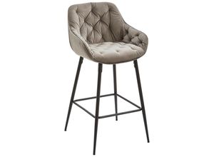 Livetastic Barhocker , Grau, Schwarz