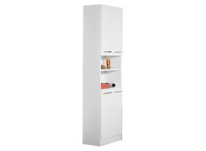 Carryhome Hochschrank, Weiß, Holzwerkstoff, 3