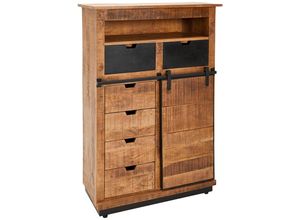 Livetastic Highboard Lusaka , Braun,