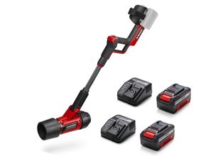 Akku-Laubbläser EINHELL "PROFESSIONAL GP-LB 36/270 Li E (2x4,0 Ah)", schwarz (schwarz, rot), B:23cm H:13cm L:106cm, Laubsauger, mit Blasaufsatz, 2x Akku 18V 4,0Ah und 2x Ladegerät PXC Starter Kit C1