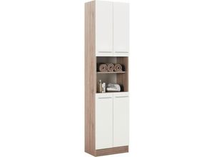 Carryhome Hochschrank, Weiß, Metall, 3