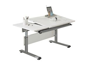 Paidi Jugendschreibtisch , Silber, Weiß